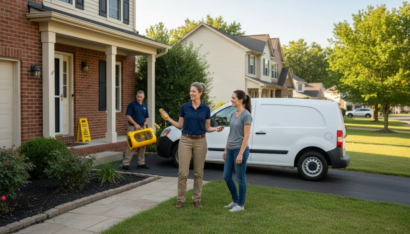 Residential water damage restoration in Susquehanna, PA
